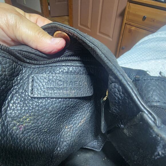 MICHAEL KORS GUC XL LEATHER BLACK ASHBERRY TOTE BAG A - Picture 8 of 8